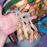 Johnny Was  Lucana Scarf Large Silk Tassels Mix Print Patchwork Artsy Maximalist Photo 4