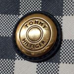 Tommy Hilfiger Navy Blue & White Plaid Large Tote Purse Shopper Shoulder Bag Photo 1