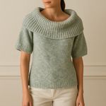 Kensie Alpaca Blend Off-Shoulder Cowl Neck Sweater Soft Melange Knit Size M Photo 14