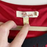 Aryeh 🌞 Black Over Red Satin Cut Out Detail Sleeveless Midi Dress Photo 1