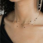 Ettika  Perfect Crystal Dotted Layered Necklace Photo 3