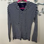 Gap ❤️ Octavia navy striped waffle hoodie Small EUC CLEARANCE Photo 0