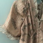 Anthropologie  Forever That Girl Pink Sequined V Neck Blouse NEW Photo 2