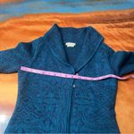 Royal Robbins  Wool blend Blue purple Cardigan Sweater Knit collared XS Photo 7