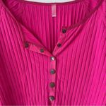 Free People {XS} Movement Bella Layer magenta pink ribbed long sleeve Photo 4