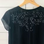 Calypso St. Barth Black Silk Sequin Pocket Shirt Dress, sz. XS Photo 4