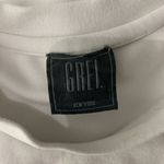 GREI New York Womens Long Sleeve Top White Minimalist Stretch Basic Layer‎ Size undefined Photo 4