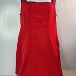 RIHOAS L Sleeveless Fit n Flare Red and Black Heart Print Mini Dress Size L Photo 7