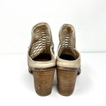 Diba Leather Heeled Mules Gray Sz 8.5 Photo 6