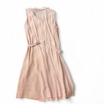 Sleeveless Belted Shirt Dress‎ Pink Photo 6