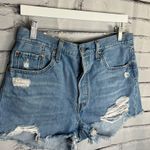 Levi's Levi’s 501 High-Waist Button-Fly Distressed Jean Shorts W29 90s Y2K Streetwear Photo 3