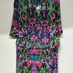 Nicole Miller NWT  Floral dress SzL Called Mirrored Bloom. Sz L Photo 3