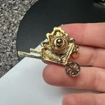 Avon Red Enamel Hearts In A Cart Gold Tone Brooch Pin Signed For Valentine’s Photo 4