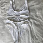 Cut Out Bodysuit White Photo 2