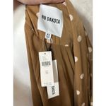 BB Dakota Women's Deedra Size XS Duster Brown Polka Dot Long Sleeve Pockets NWT Photo 4