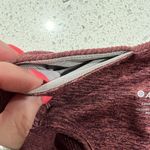 Athleta Size XS Exhale Heel Tight Leggings SoftLuxe Stash Pockets Maroon Heather Photo 9