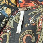 Free People  Size XS Dark Green Mauve Blue White Floral Print High Plains Dress Photo 5