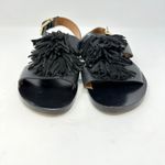 & Other Stories & Other Stories Suede Tassel Leather Sandalette Sandals Black Size 9 Photo 1