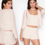 Victoria's Secret White Fuzzy Crop Top Cardigan Photo 2