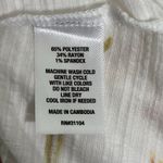 Wonderly  Woman's Plus Top Size 1X Tulip Print White Orange Yellow Bell‎ Sleeves Photo 5