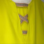 CARAMELA  Lime Green Short Sleeve Top Small Photo 3