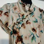 Stone Cold Fox  Floral Mini Dress in Cream and Brown Photo 4