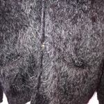 Black Rivet πΊπΈ Black River Furry Cardigan with Fur Collar Photo 4