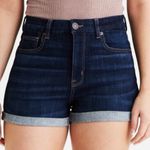 American Eagle Curvy Hi Rise Jean Shortie High Rise Shorts Denim High Waisted 6 Photo 0