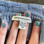 American Eagle Outfitters Blue/White Tassel Tube Top Size XS Photo 6