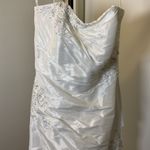 NWOT Sottero & Midgley Strapless Mermaid Beaded Wedding Dress Size 8 White Photo 3