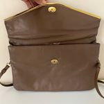 Etienne Aigner Vintage  Handmade Leather Tan Brown Shoulder Bag Clutch Photo 8