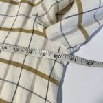 Jenni Kayne  Sz XS Flannel Pajama Top Button Front Plaid Ivory Photo 7