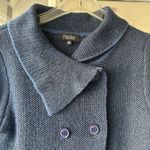 Papillon Women's Navy Blue Sweater Soft Cozy Jacket Size Medium Photo 1