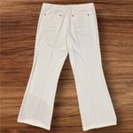 INC White Embroidered Flare Jeans Womens Petite 12P Stretch Comfort Wide leg Photo 0