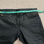 H&M   black,faux leather jeans with zippered ankle details size 6 Photo 3