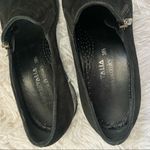 Aquatalia  Black Suede Loafers size 38.5 Photo 10