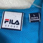 FILA Aqua Blue Half Zip Windbreaker Pullover Jacket Photo 3