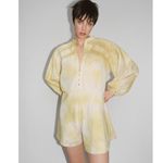 ZARA NWT TIE DYE SHORTS JUMPSUIT DRESS BLOGGERS FAV SMALL Photo 1