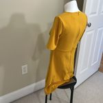 Tahari  3/4 Sleeve Split Front Crepe Dress Photo 5