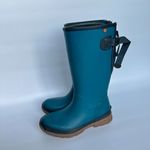 BOGS Women's Size 6 Amanda II Tall Rain Boot Teal Blue‎ Outdoors Gardening Farm Green Photo 3
