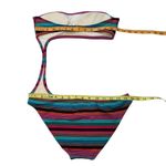 Victoria's Secret Victoria’s Secret Y2K Multi Color Striped Monokini One Piece Swimsuit, Sz S Photo 4