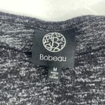 Bobeau Womens Sweater Grey Black Heathered Stretch Crew Neck Long Sleeve Dress M Photo 11