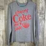 Coca-Cola XL Crewneck Long Sleeve Cherry Coke Very Cherry Cropped T-Shirt Photo 0