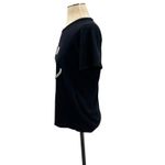 Lauren Moshi Pearl Smiley Face Tee Shirt T-Shirt Short Sleeve Black Size Small Photo 6