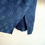 Eileen Fisher Womens Kimono Jacket Blue Block Print Organic Cotton Size Small Photo 9