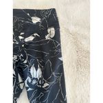 Nike Womens XS Leggings Black Silver Metallic Floral Mid Rise Running Photo 8