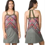 prAna  Cantine Halter Active Dress Women's L Cargo Marrakesh Olive Green Sporty Photo 1