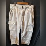 Cotton On Cream Cargo Pants with Relaxed Fit Photo 0