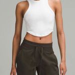 Lululemon athletica Hold Tight Cropped Tank White-Size 0,2,4? Photo 5