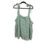 Stoney Clover Lane X Target Womens Striped Tie Strap Tank Top S Green & White Photo 2